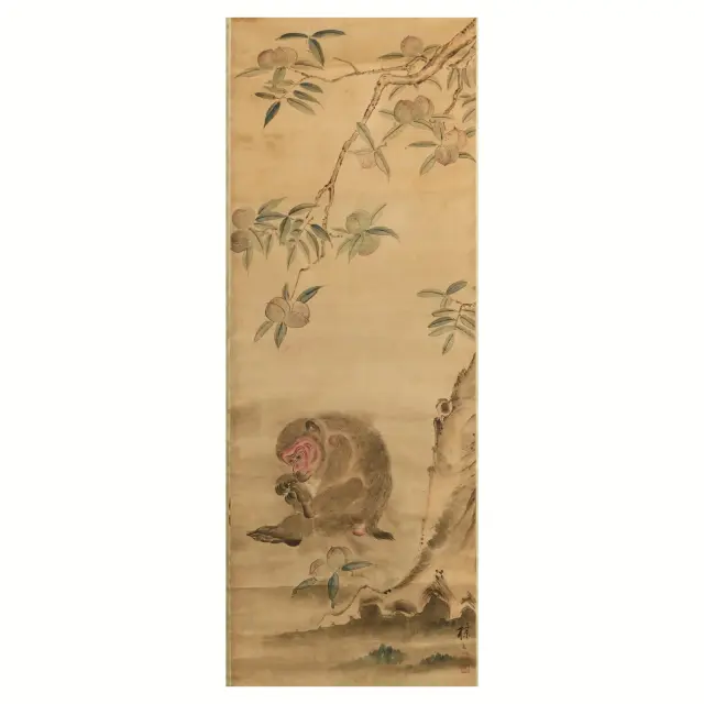 Style Mori Sosen Japanese School Monkey Painting