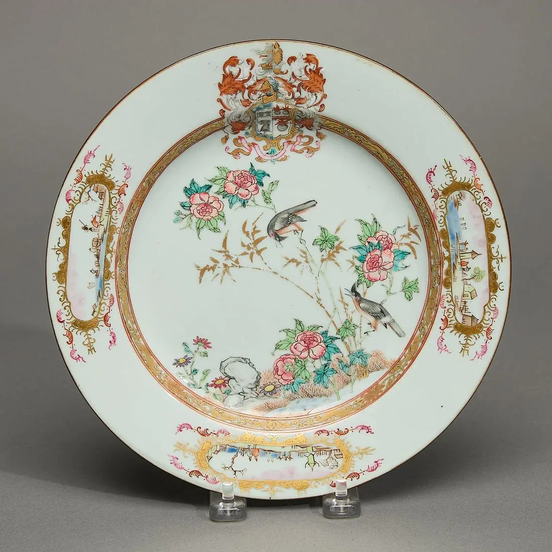 Chinese Export Armorial Plate - Sharpe/Wyman
