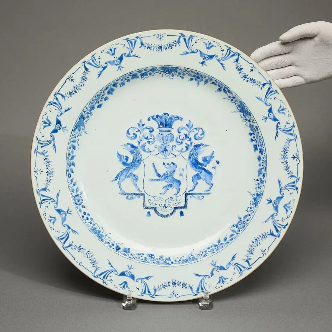 Chinese Export Continental Armorial Charger