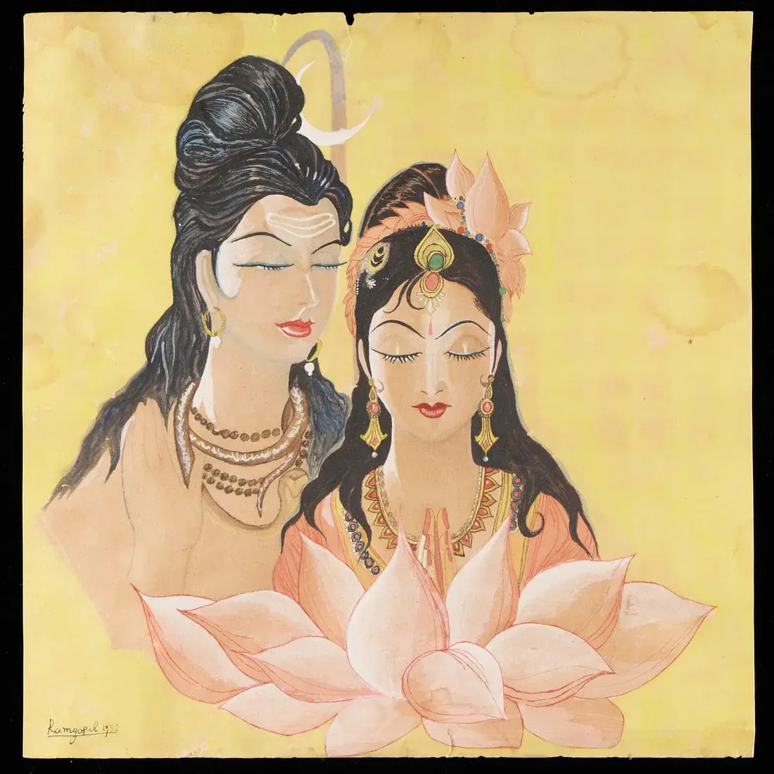 Ram Gopal Vijayvargiya Watercolor Painting 1952
