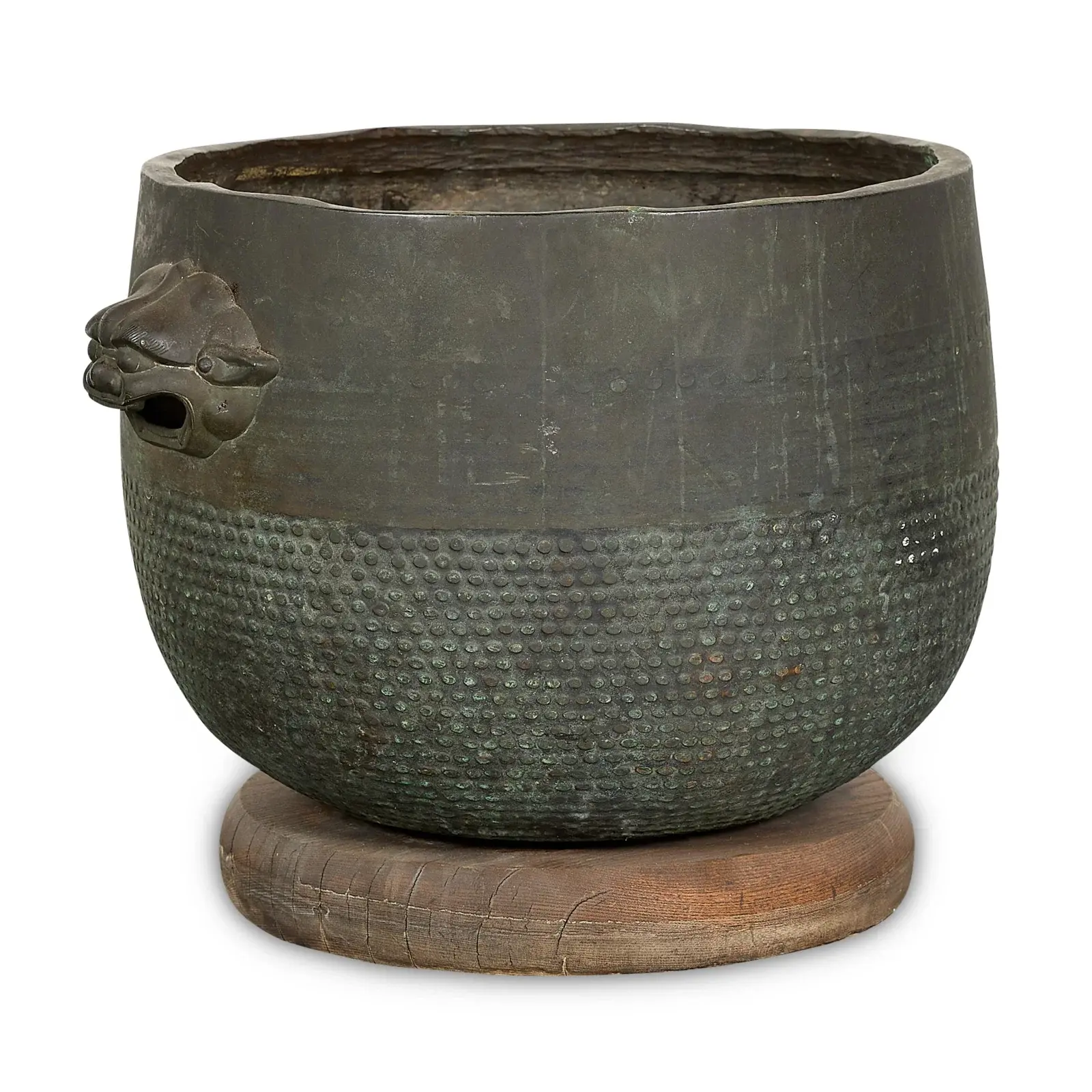 19th c. Japanese Bronze Hibachi Vessel