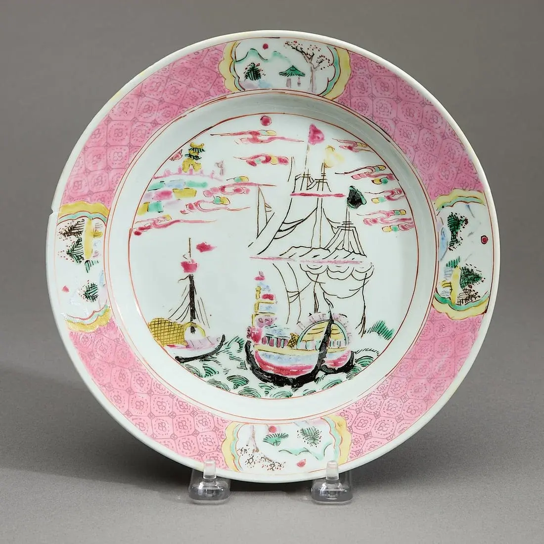 Export Famille Rose Shipping Plate