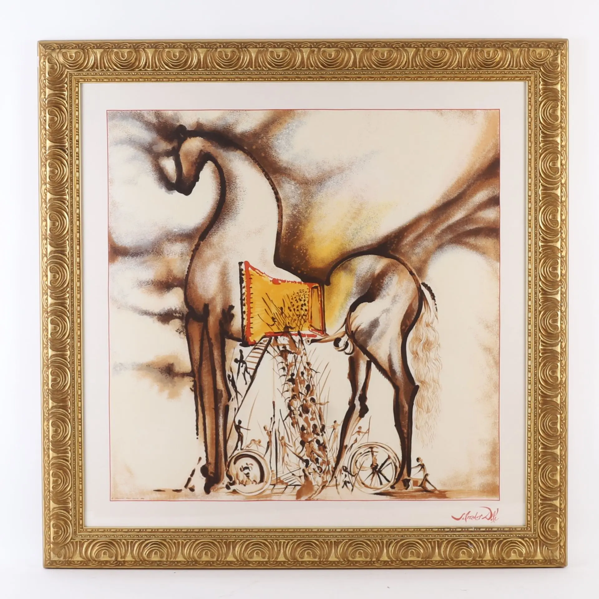ARTWORK "TROJAN HORSE" based on Salvador DALI (1904-1989) - Lot 288