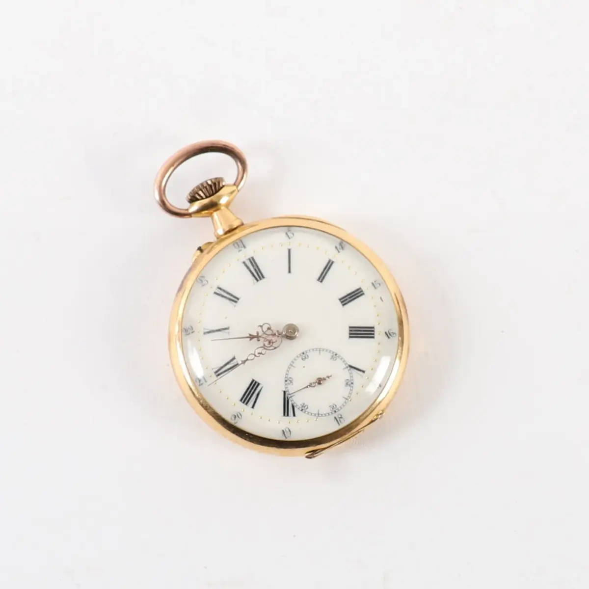 BEAUTIFUL "HORSESHOE" POCKET WATCH IN GOLD - Lot 93