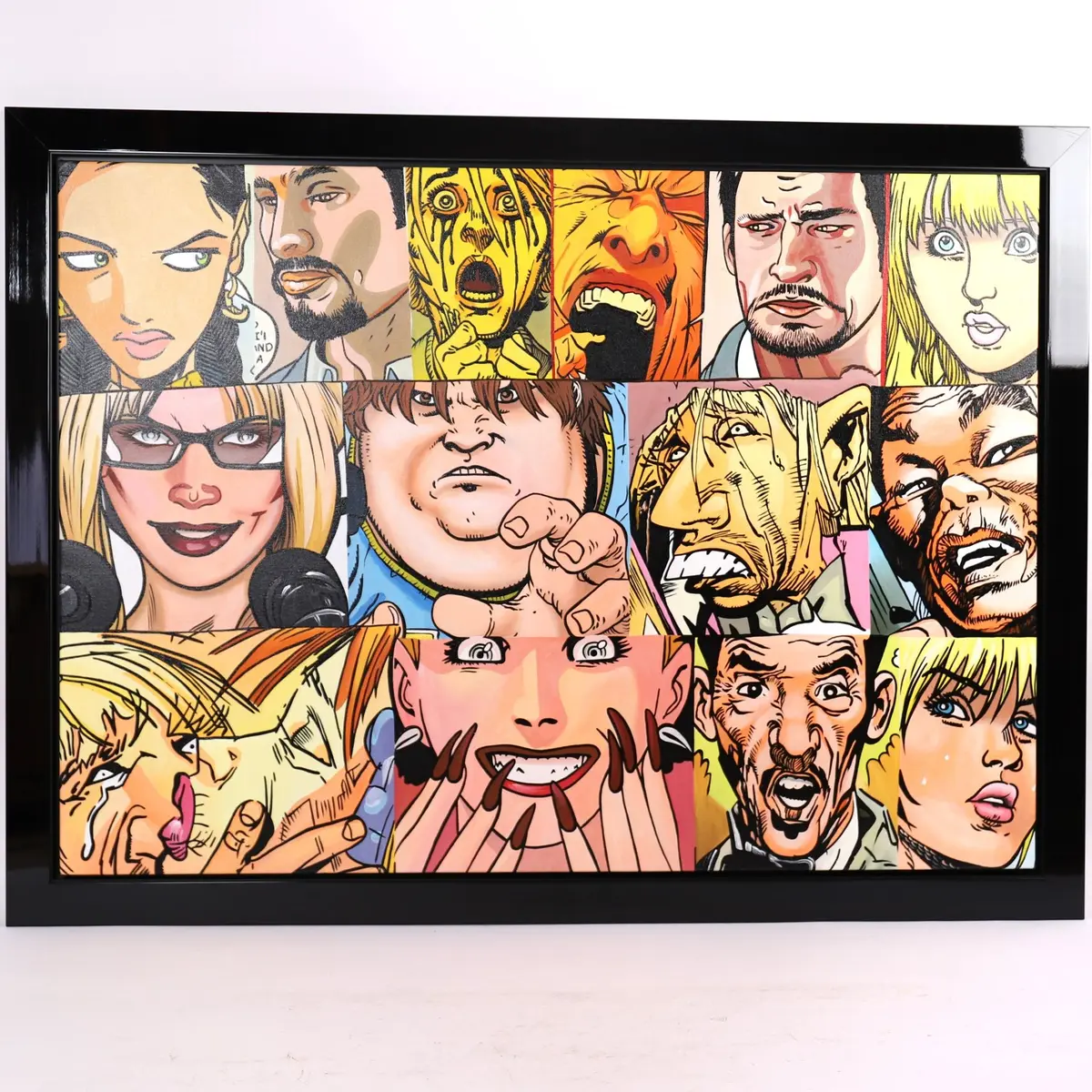 IMPORTANT WORK "14 FACE" by Gudmundur ERRÓ (1932) - Lot 251