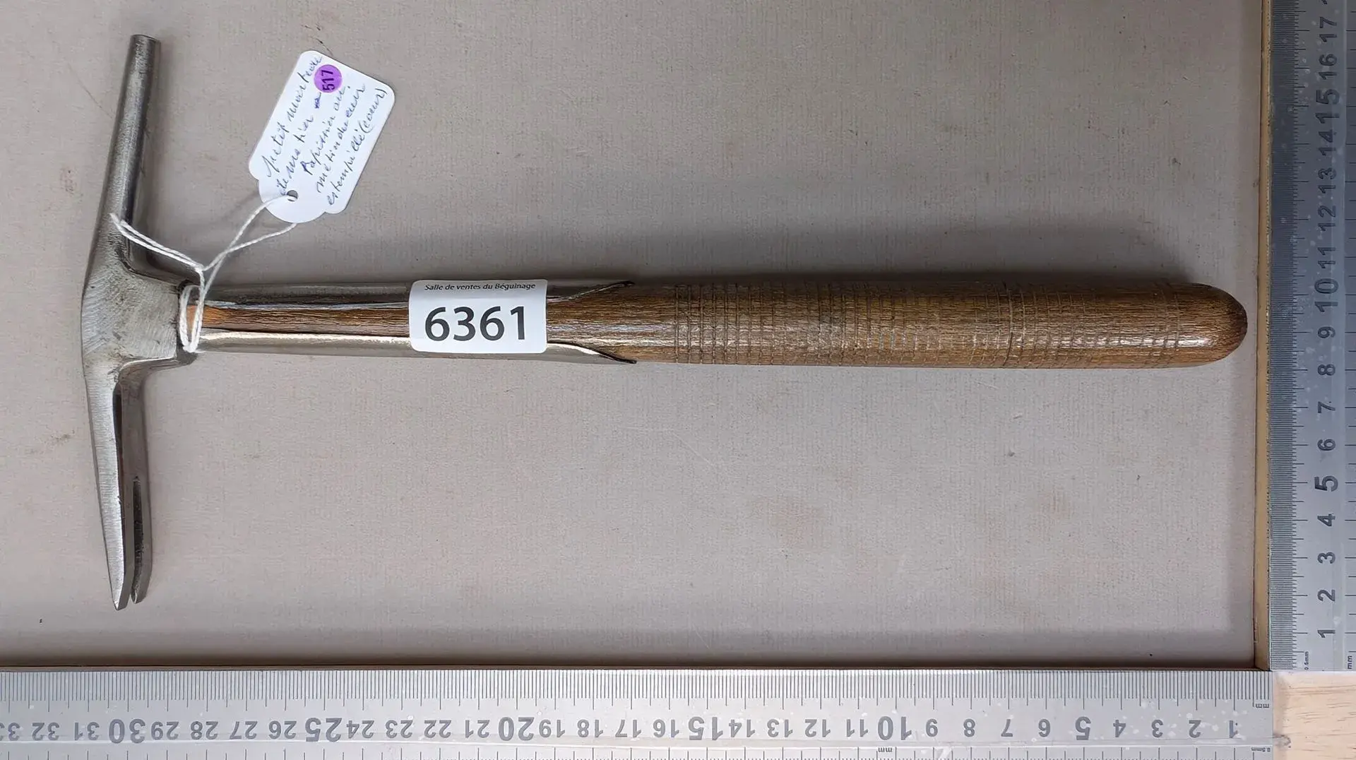 1 small hammer used in upholstery and leatherwork—see photos for dimensions