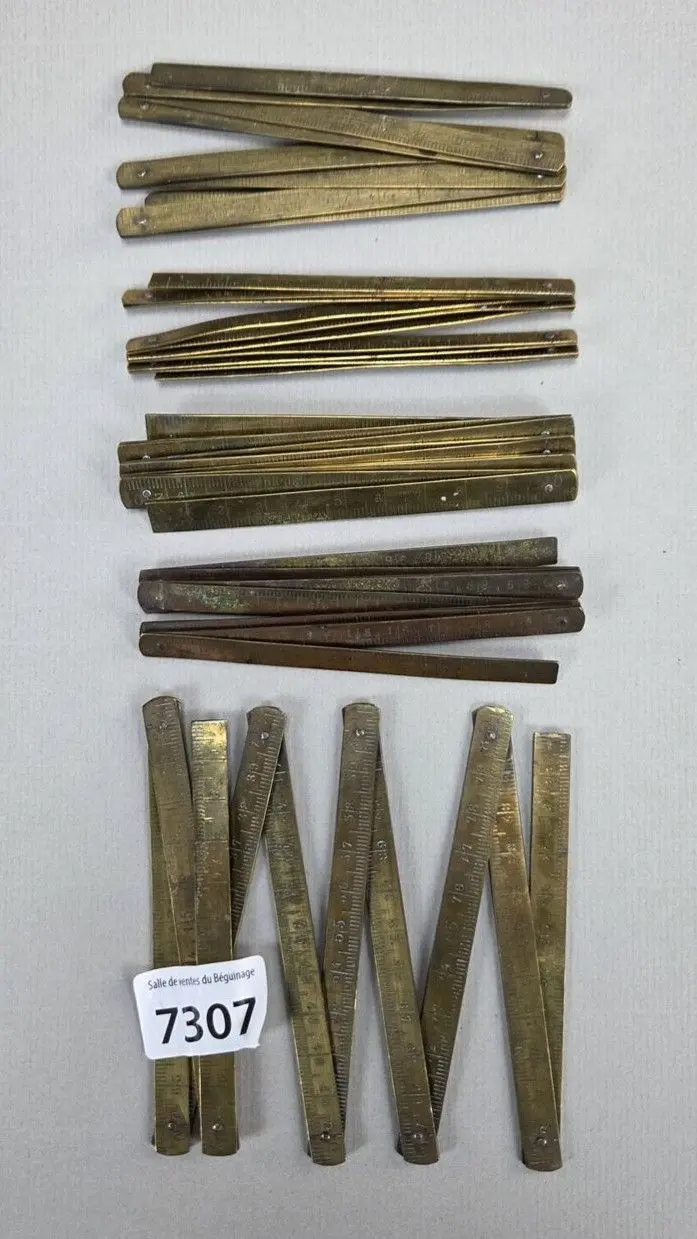 5 meters of antique brass—see photos for dimensions and condition