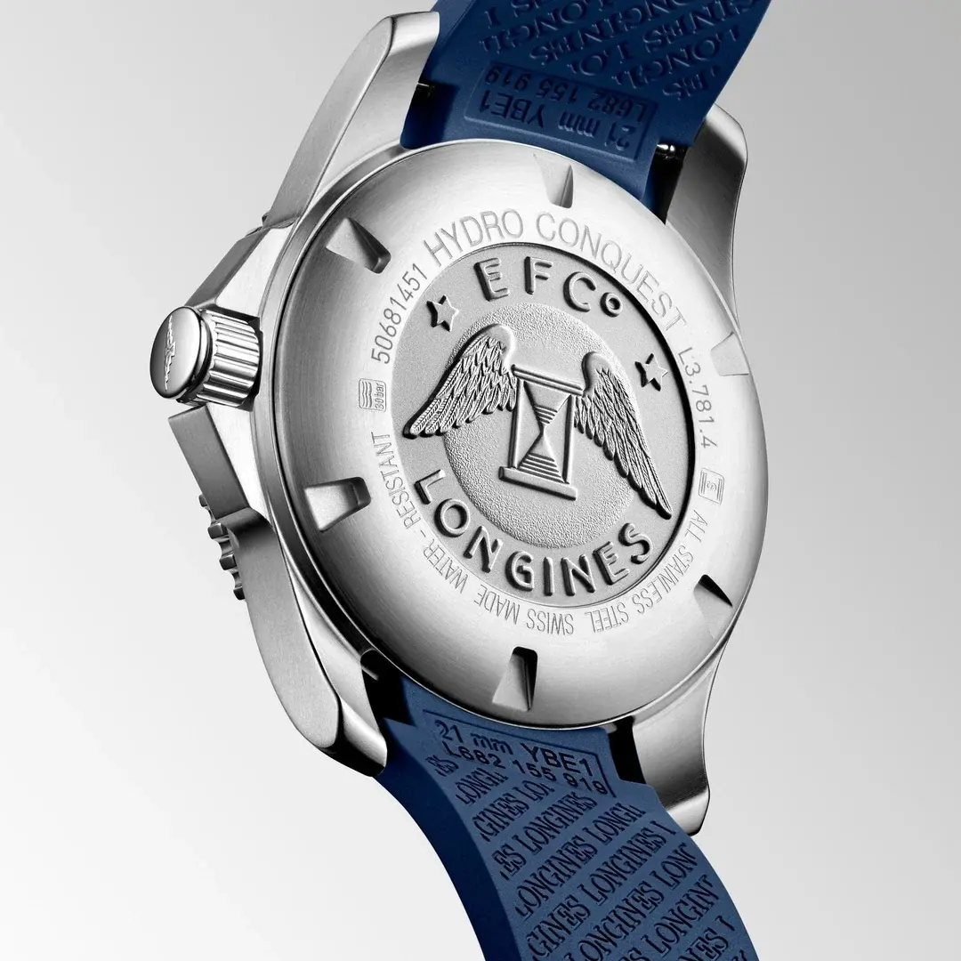 Longines Hydroconquest Automatic Blue dial rubber strap 41m L3.781.4.96.9