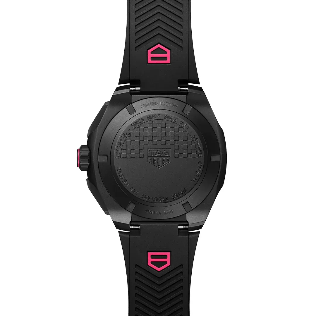 Tag Heuer Formula 1 Black & Pink dial rubber strap 44mm CBZ2087.FT8107