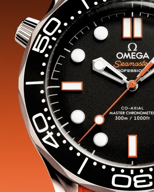Omega Seamaster Diver 300m Blk dial 42 mm 210.32.42.20.01.006 Orange