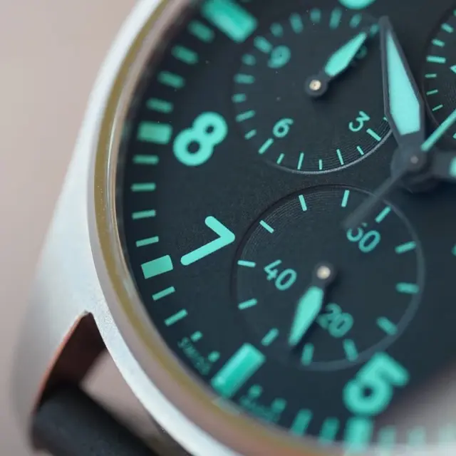 IWC AMG Petronas Formula One Pilot Chronograph Blk/ green dial 41mm IW388108