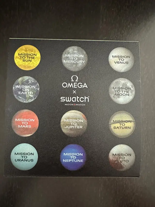 Swatch Moonswatch "Mission On Earth" Swatch x Omega Blue 42 SO33G100