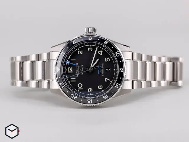 Longines Spirit Zulu Time Black Dial Mens Watch 42mm L3.812.4.53.6
