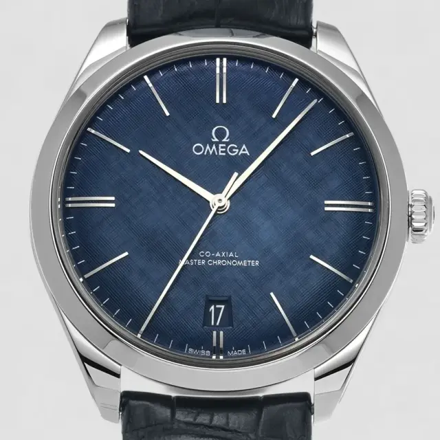 Omega De Ville Trésor Blue dial 40mm 435.13.40.21.03.001 Alligator strap