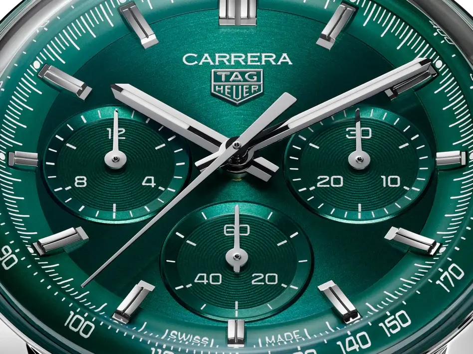 TAG Heuer Carrera Chronograph Green dial 41mm CBS2115.BA0053 Bracelet