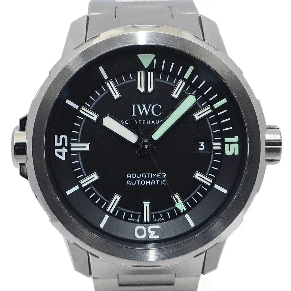 IWC Aquatimer Automatic Black Mens Watch 42mm Ref#IW328803