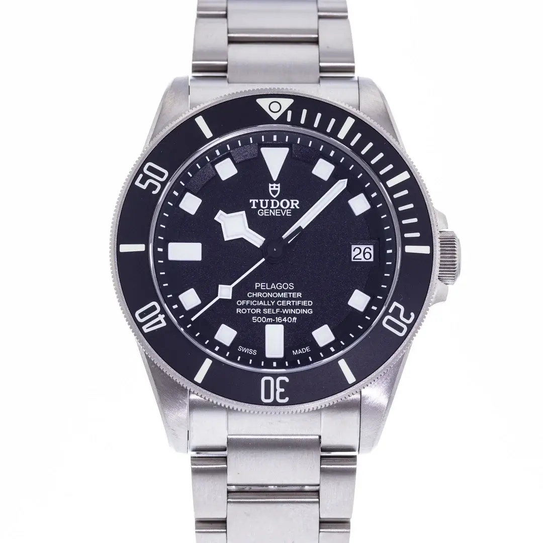 Tudor Pelagos Black Steel/Titanium Black dial Mens Watch 42 M25600TN-0001
