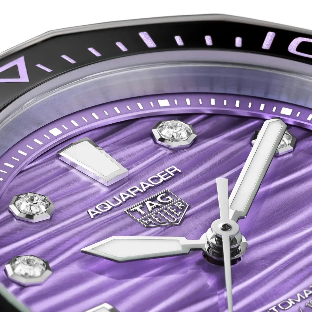 TAG Heuer Aquaracer Professional 300 Date 36mm Purple dial WBP231M.BA0618