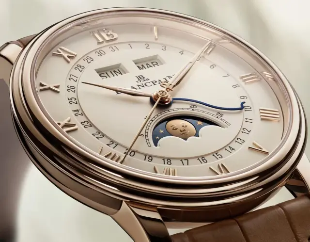 Blancpain Villeret Quantième Complet Champagne dial 40.2mm 6654N 3642-55B