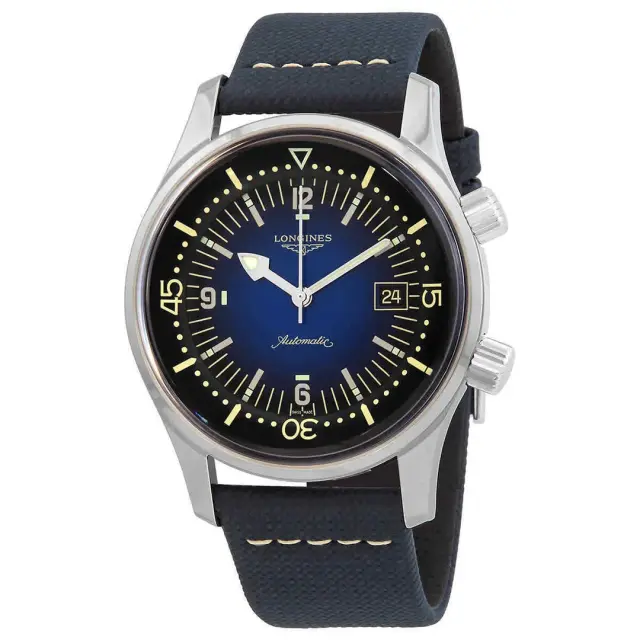 Longines Legend Diver Automatic Blue Dial strap Men's Watch 42 L3.774.4.90.2