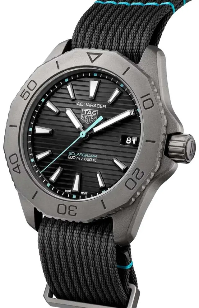 TAG Heuer Aquaracer 200 Solargraph Limited Edition blk dial 40mm WBP1180.FN8027