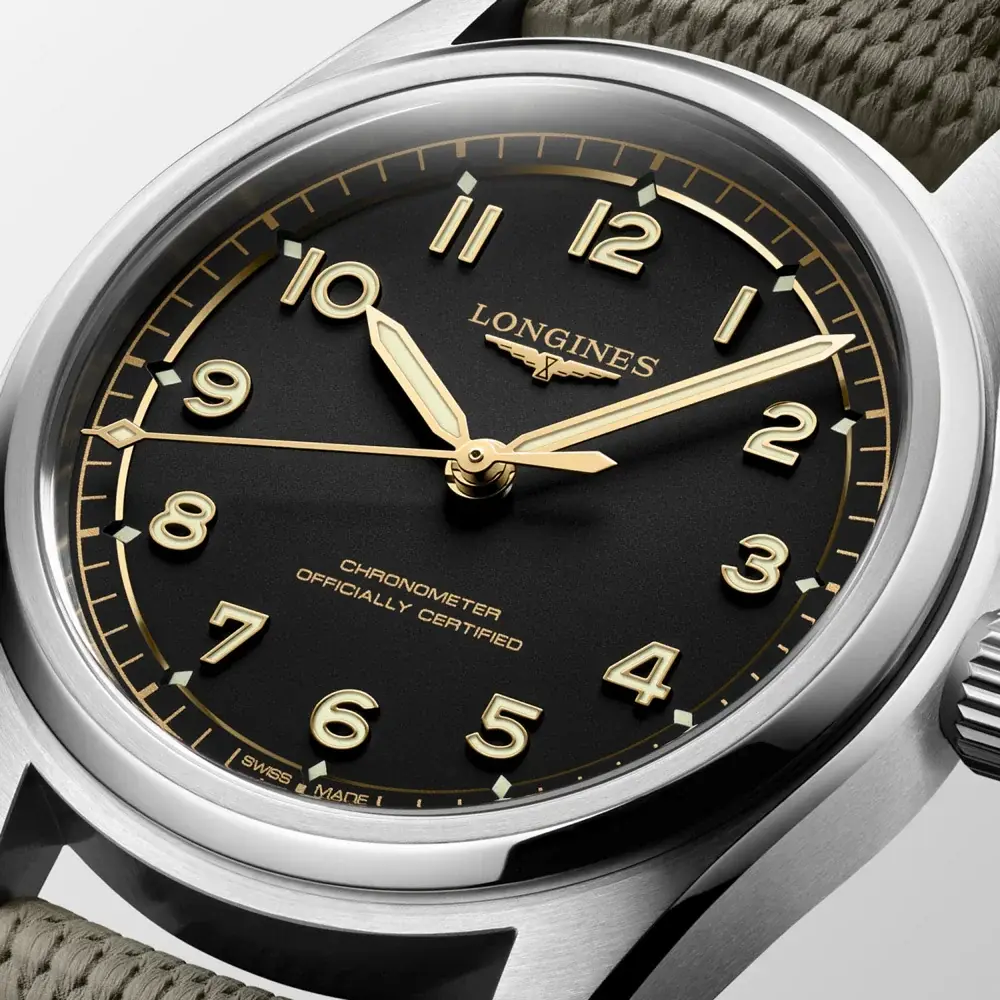 Longines Spirit Pilot Longines black dial 39mm L3.809.4.53.9