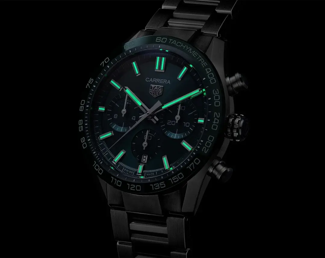 TAG Heuer Carrera Chronograph Automatic Green dial 44 CBN2A1N.BA0643