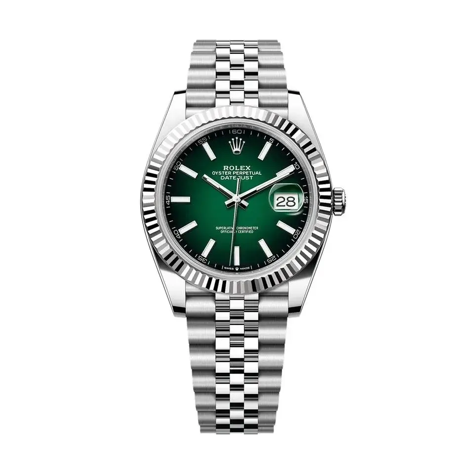 Rolex Datejust Green Ombre Dial Men's 126234-0059 Watch