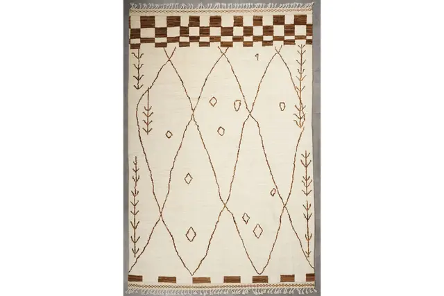 Käsinsolmittu matto, 396 x 202 cm. Pakistan, Berber