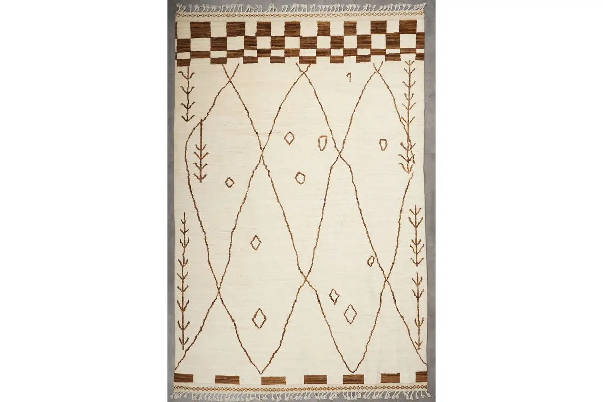 Käsinsolmittu matto, 396 x 202 cm. Pakistan, Berber