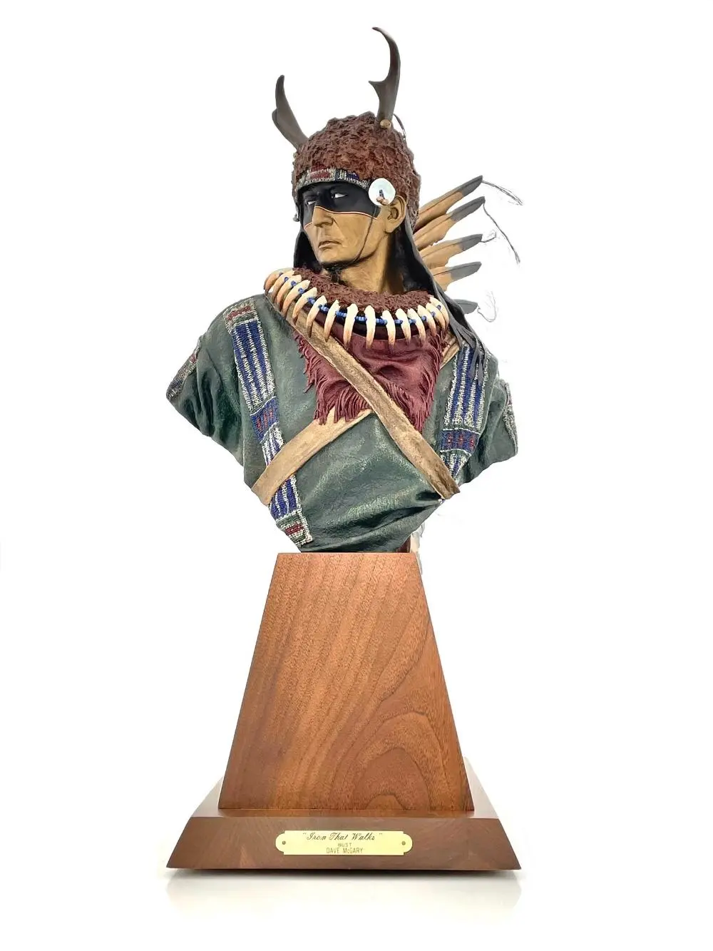 DAVE MCGARY "IRON THAT WALKS" (BUST) BRONZE SCULPTURE