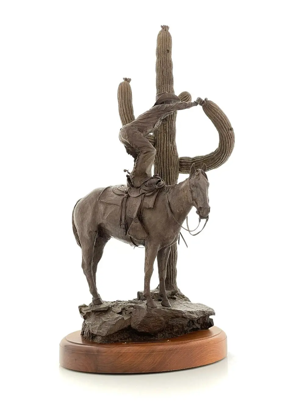 BILL OWEN "THE STARVING COWBOY" BRONZE SCULPTURE