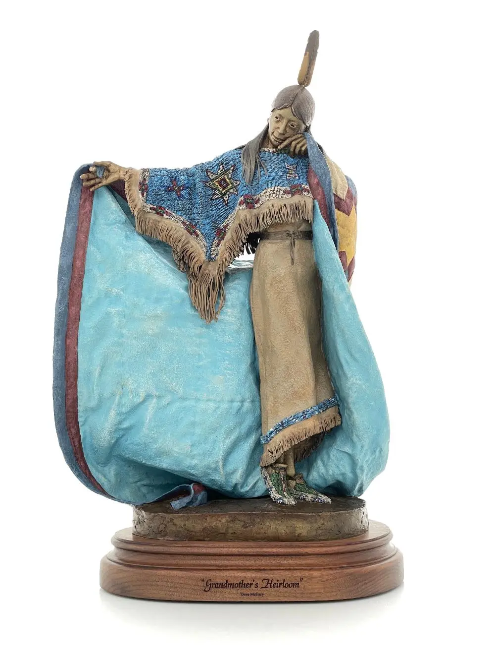 DAVE MCGARY "GRANDMOTHER'S HEIRLOOM" BRONZE SCULPTURE