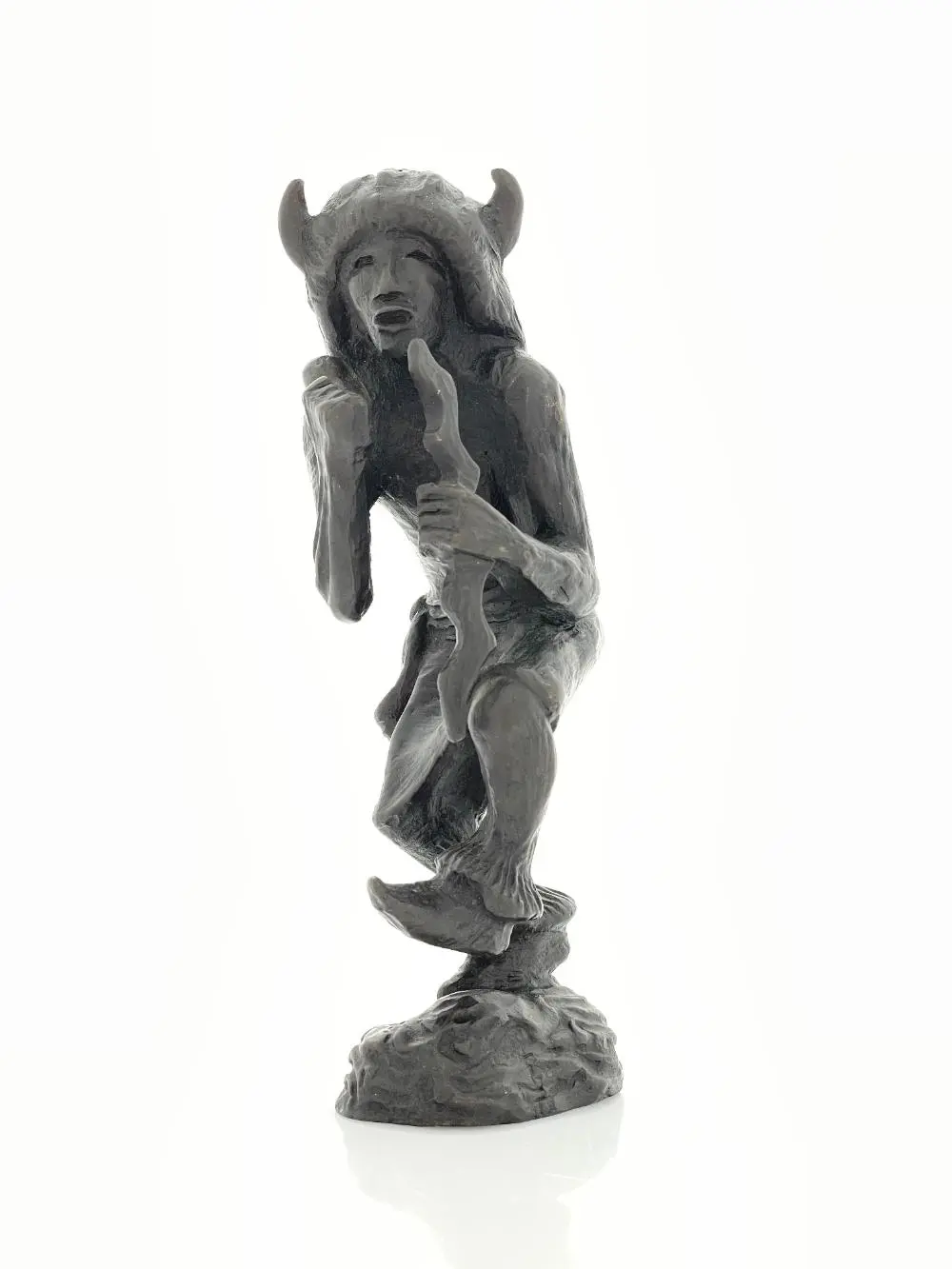 ALLAN HOUSER BUFFALO DANCER, 1967 BRONZE SCULPTURE