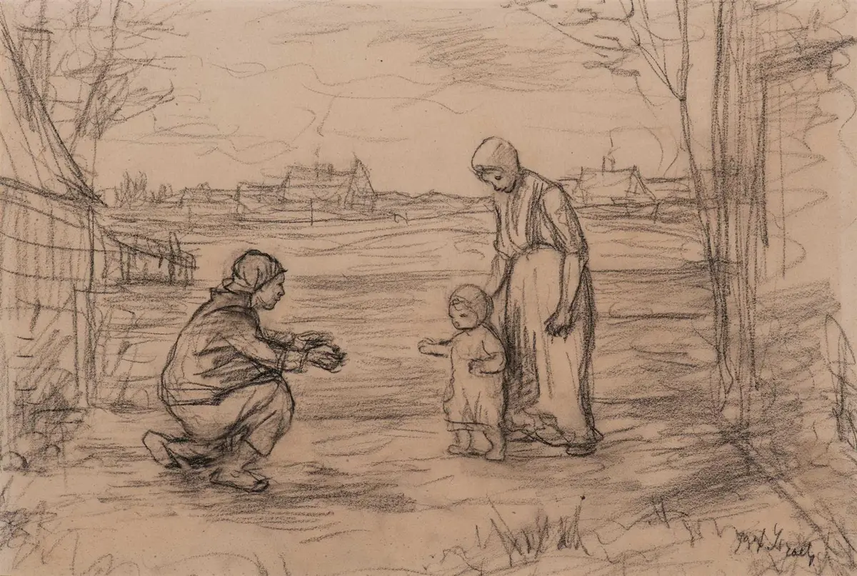 Jozef Israëls (Groningen 1824 - The Hague 1911) The first...