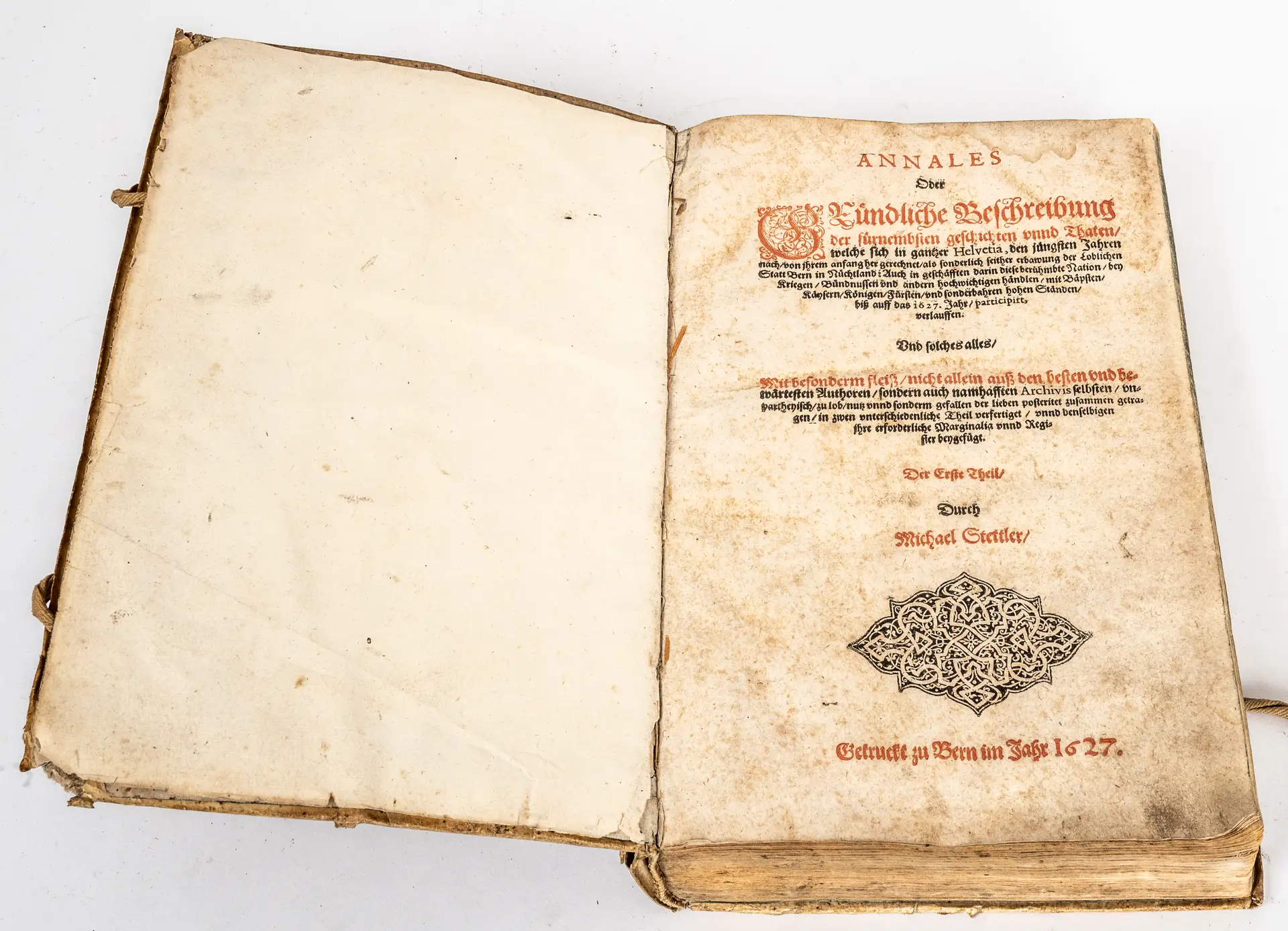 Lot 400: Stettler, Michael. Annales Oder Gründliche Beschreibung
