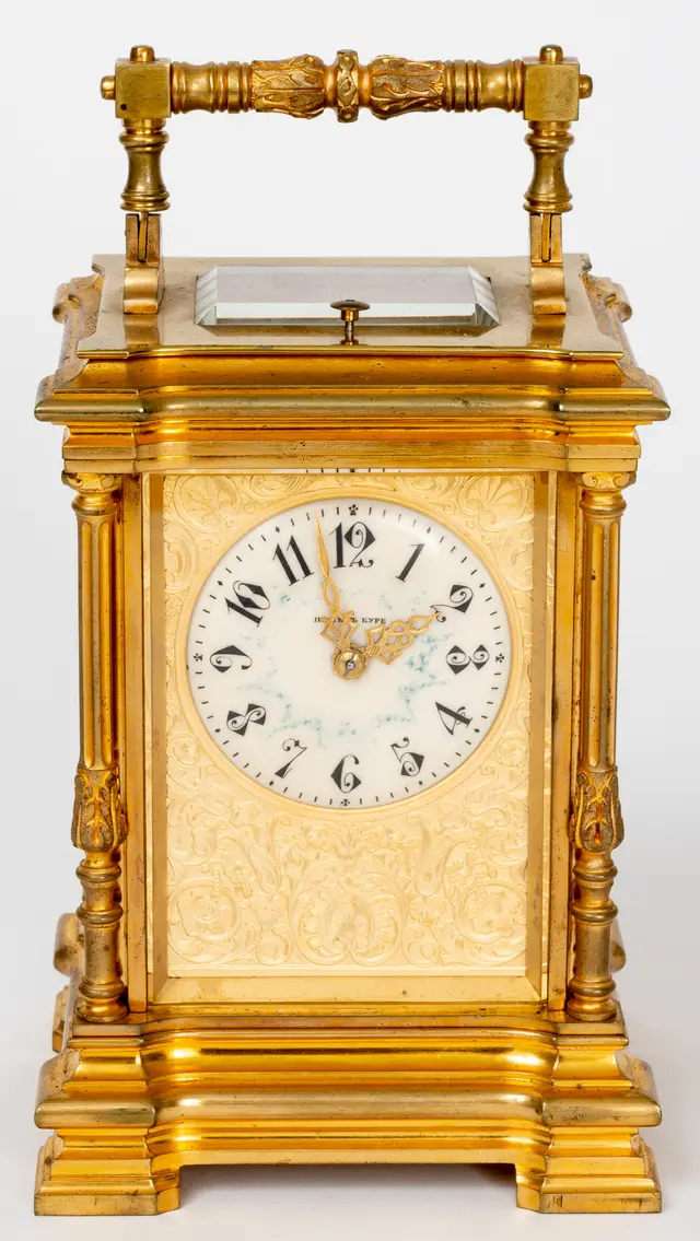 Lot 322: (142) PAVEL BURE TRAVEL CLOCK FOR THE RUSSIAN MARKET