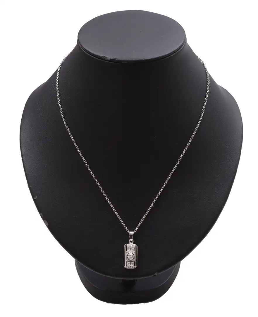 Witgouden collier