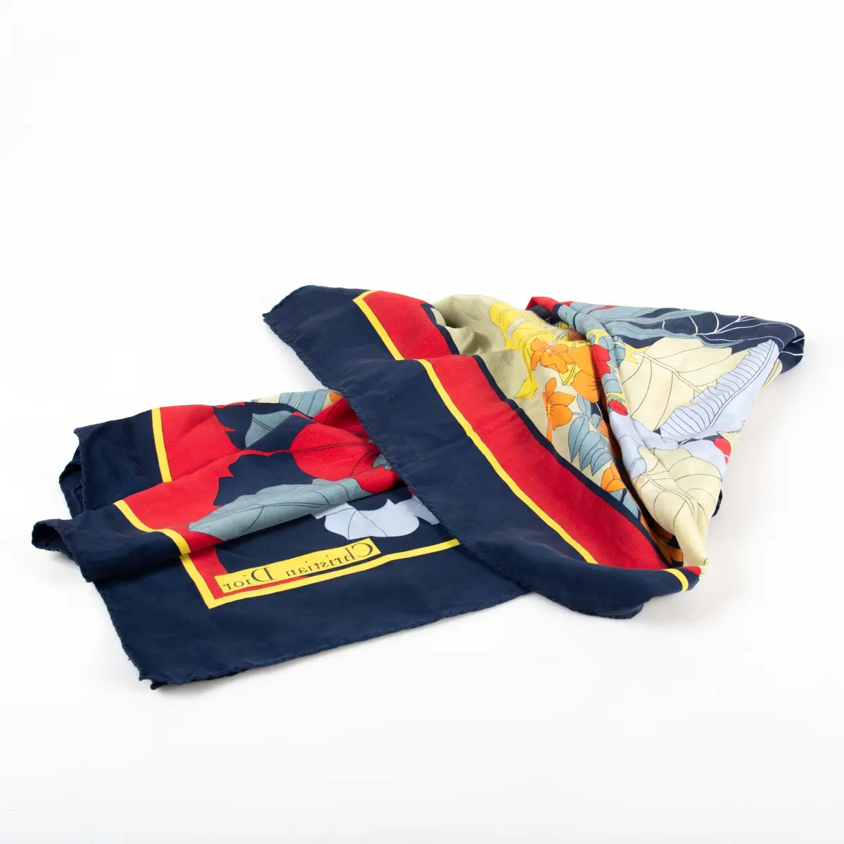 CHRISTIAN DIOR. Scarf, silke.