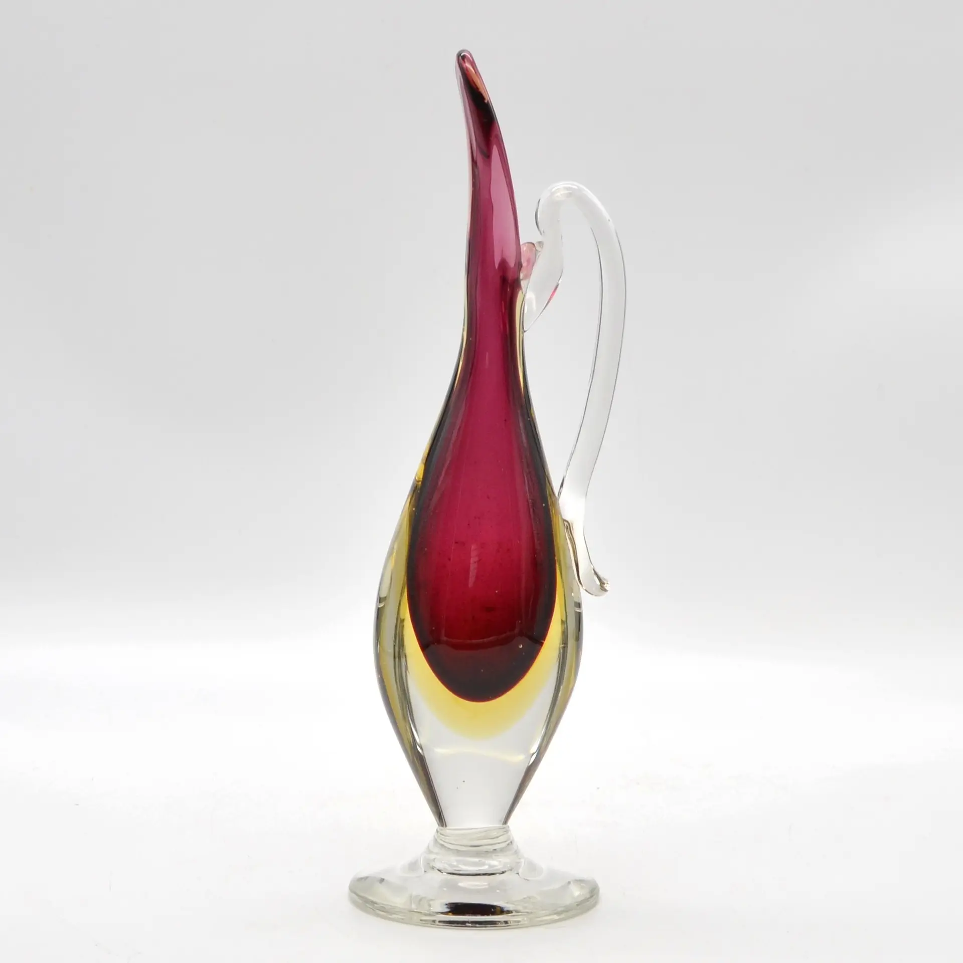 FLAVIO POLI. FÜR SEGUSO VETRI D'ARTE, MURANO DESIGNERKARAFFE, STUDIOGLAS
