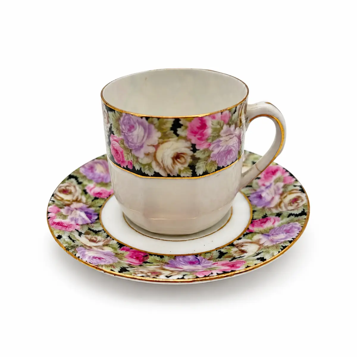 TASSE MIT UNTERTASSE 1910-1930 CARL TIELSCH ALTWASSER DEUTSCHLAND.