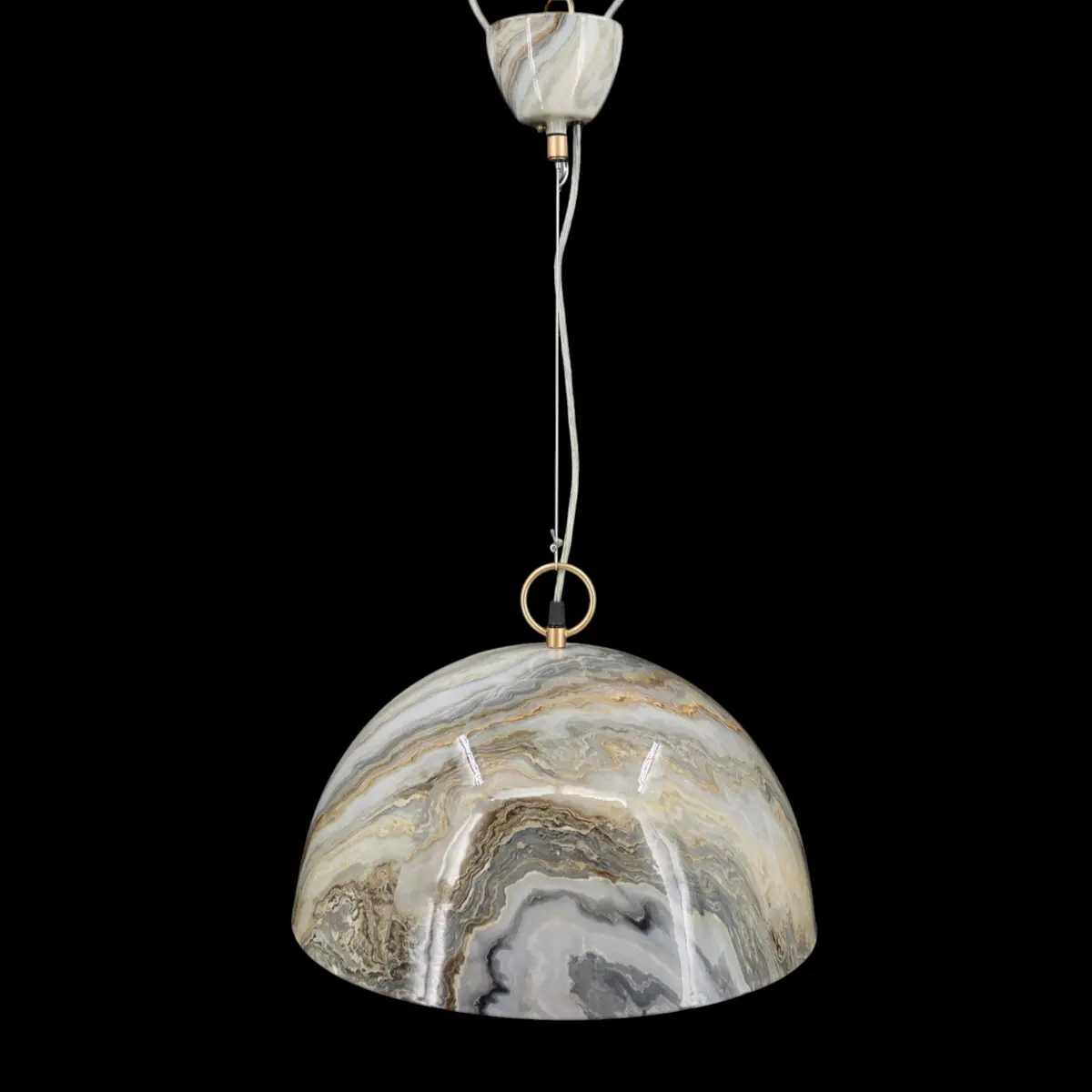 TAKLAMPA, "Marni", marmorerad metall, PR-Home, nutida.