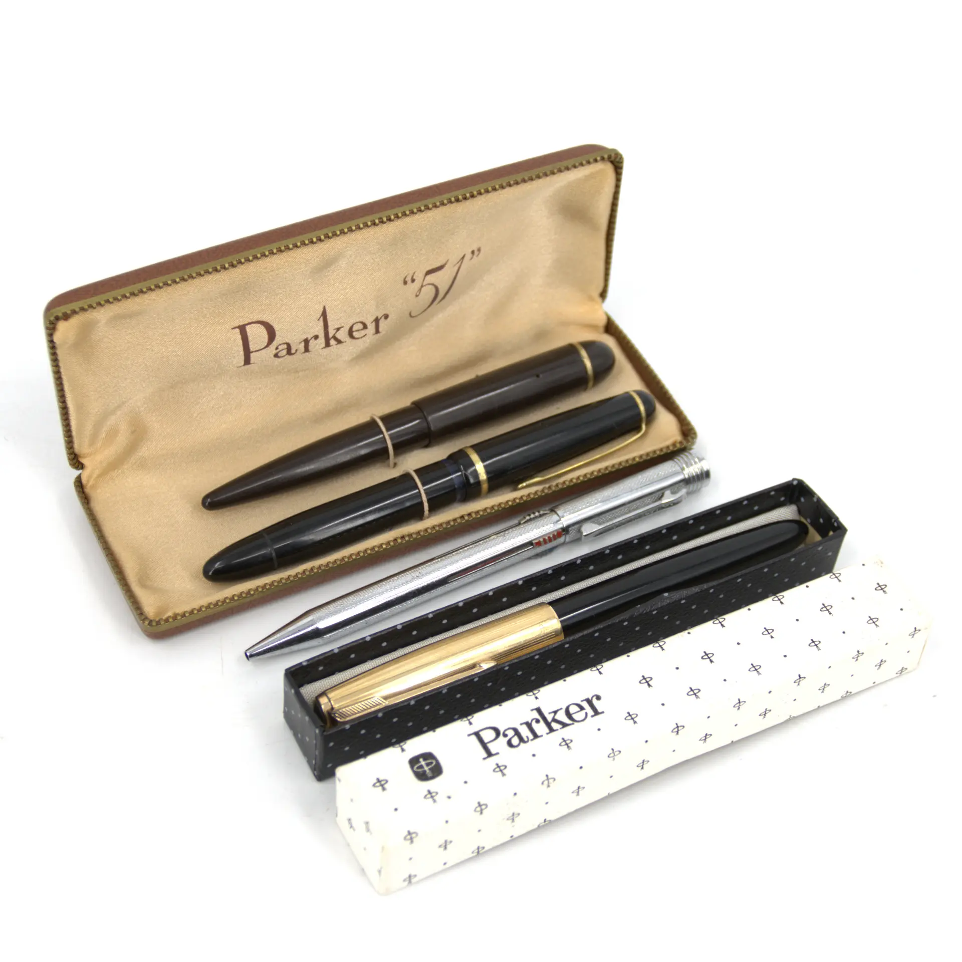 RESERVOIRPENNOR och BLÄCKPENNA, 4 st. Parker, Eversharp, Mont Blanc