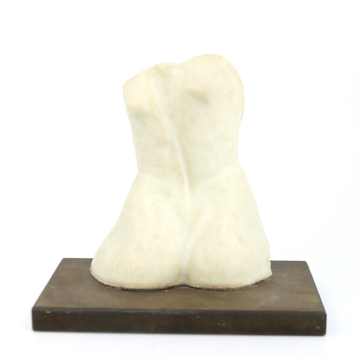 ICLAS ANDRÉASON. Skulptur, kvinnlig torso, glaserad stengods, 102/180