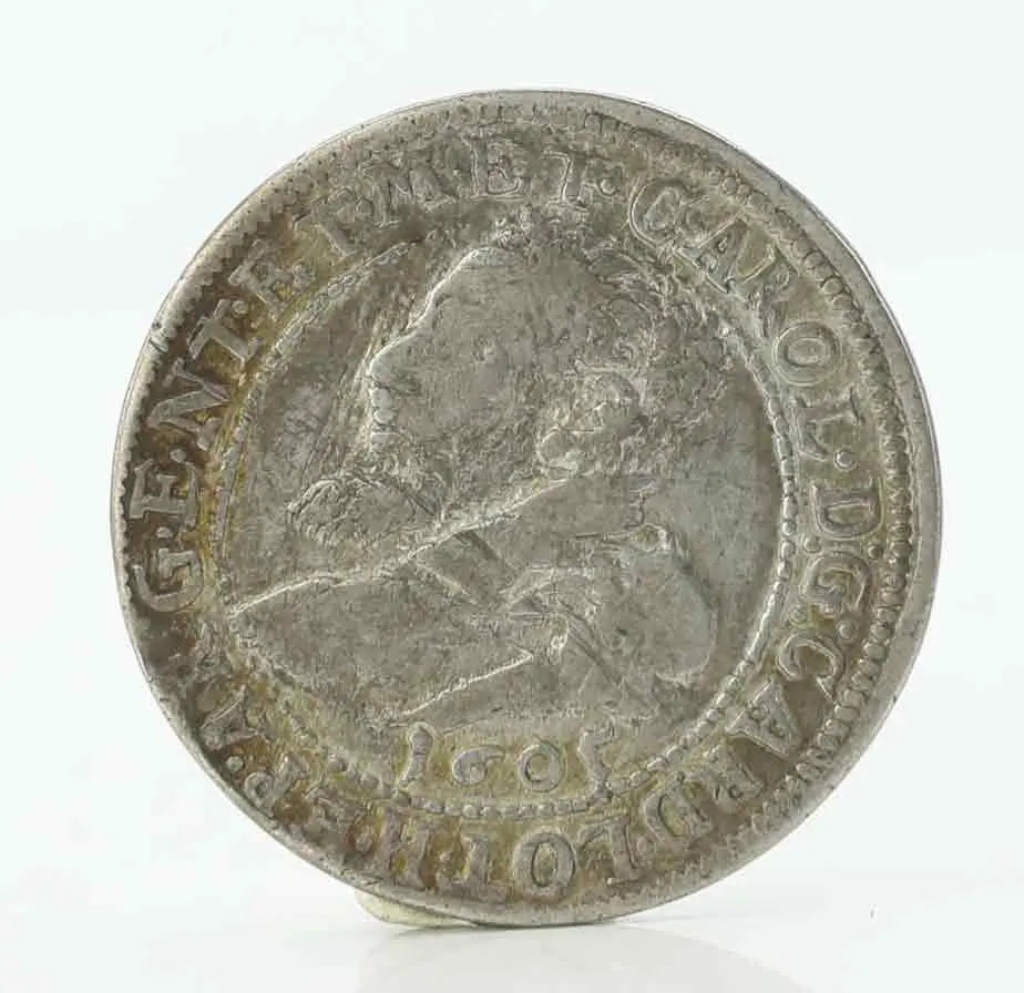 MYNT, 1/3 thaler, silver, Karl av Lothringen, Strasbourg, 1605.