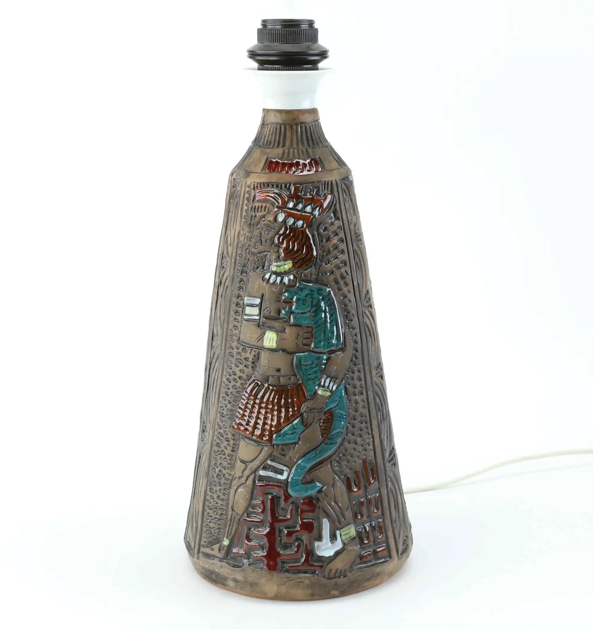 BORDSLAMPA, keramik, Tilgmans, 1960/70-tal.