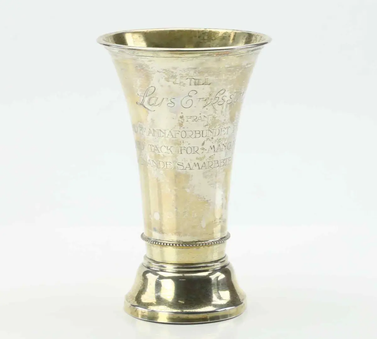 BÄGARE, silver, Karl Anderson, Stockholm, 1915.