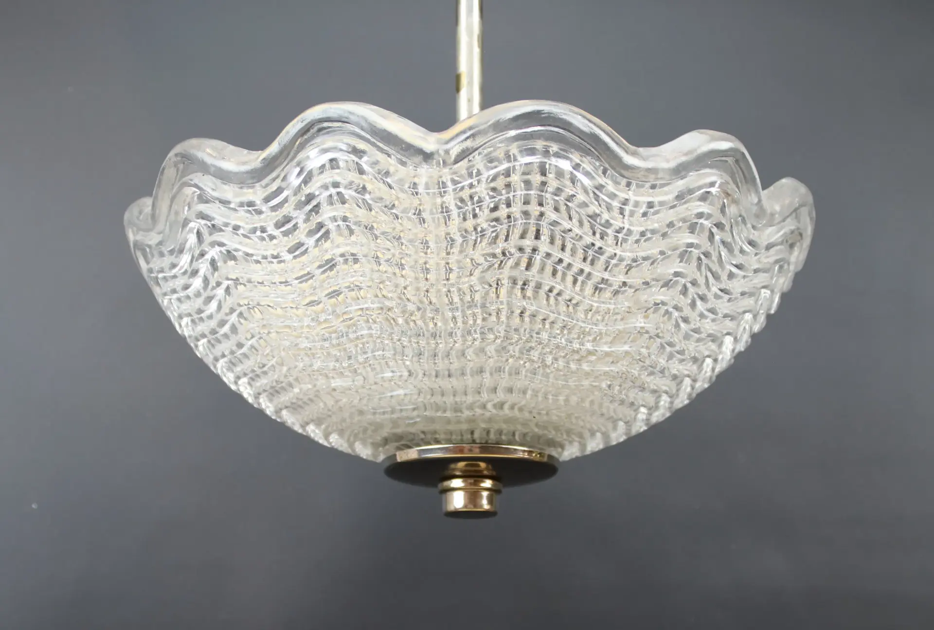 Carl Fagerlund, una lampada a soffitto di vetro, tre punti di luce, Orrefors.