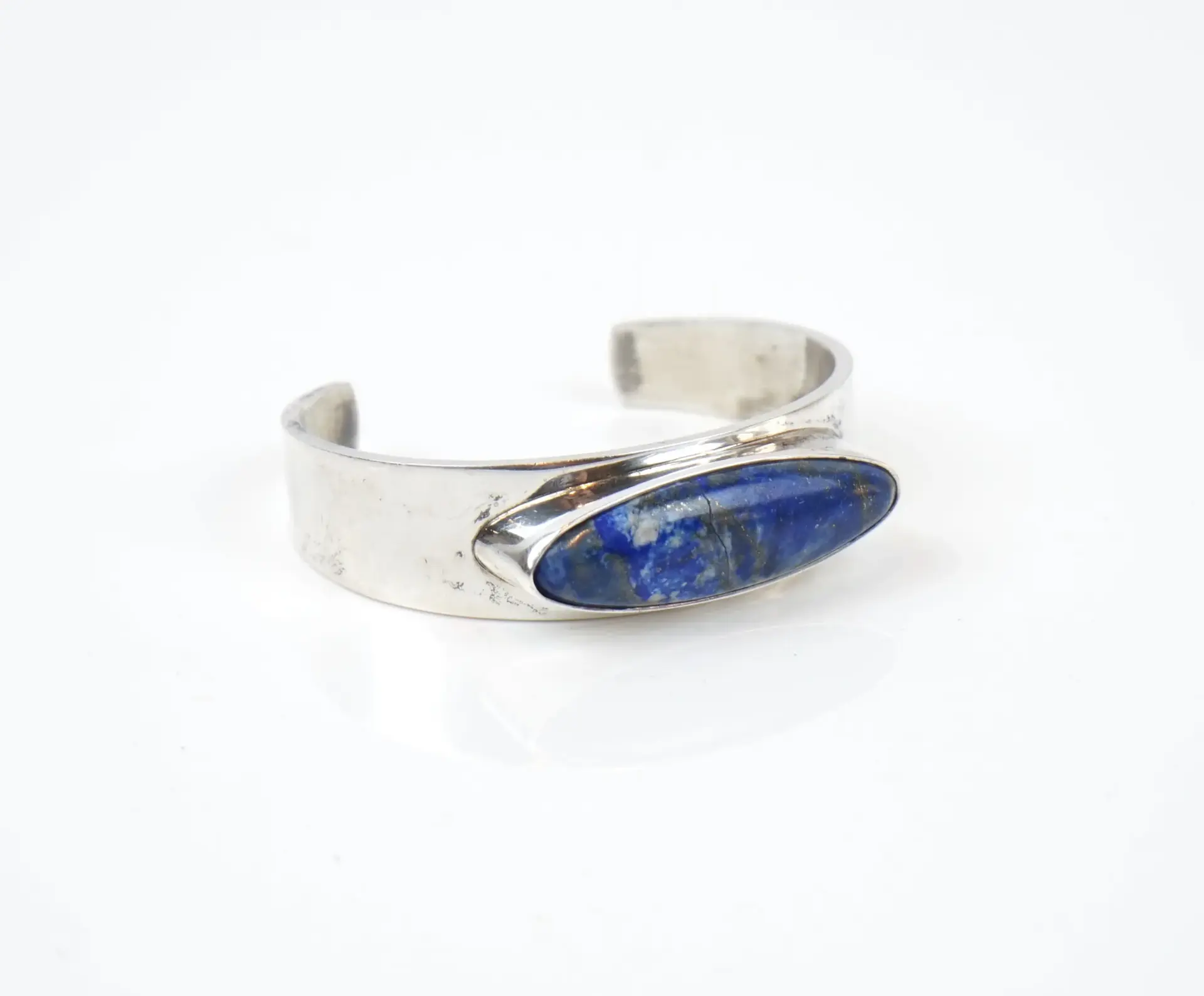 Thor Selzer, bracciale, argento sterling 925 con lapislazzuli, Danimarca.
