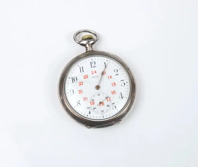 Orologio da tasca, argento, Invar.